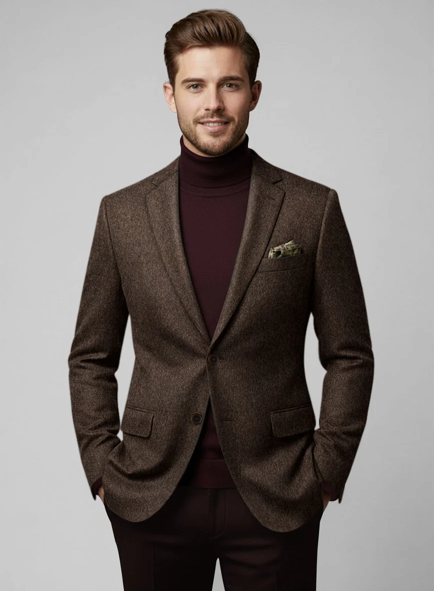 Colombo Dark Brown Cashmere Jacket