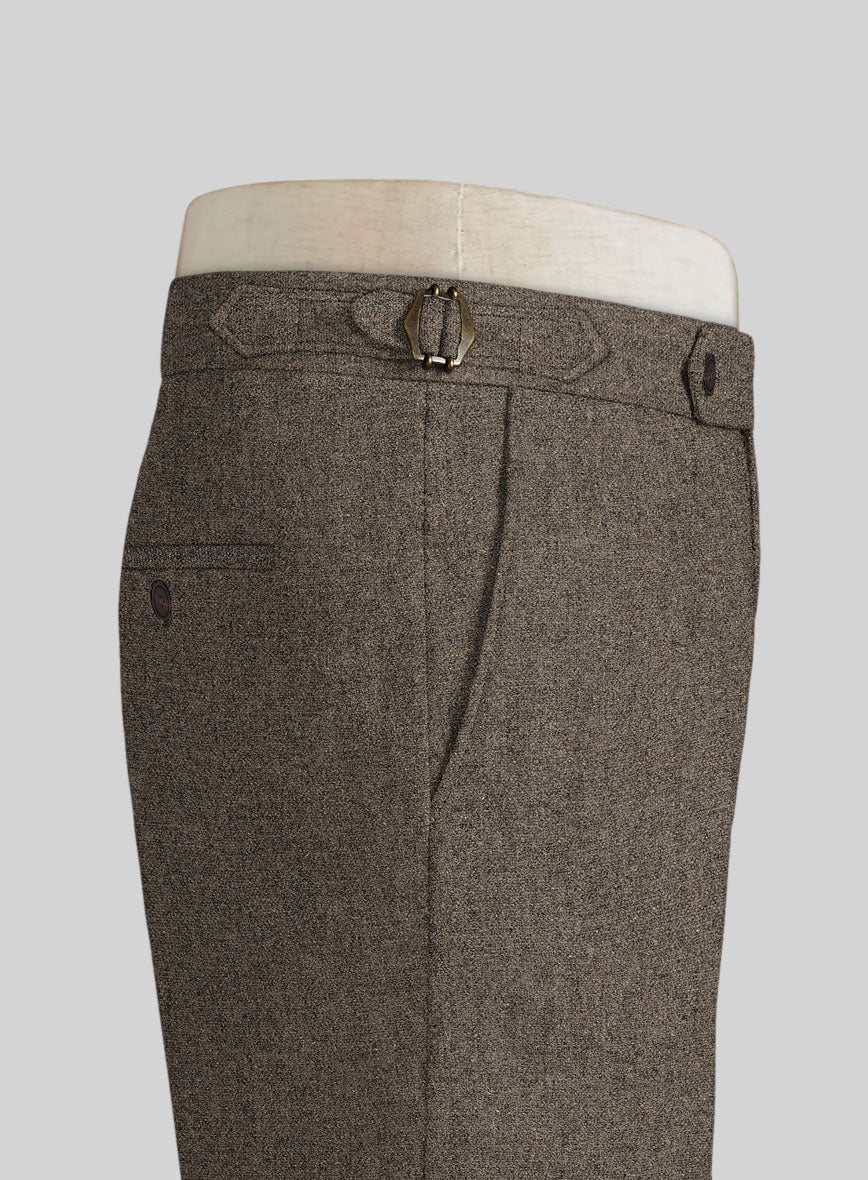 Dapper Brown Tweed Highland Trousers - Image 3