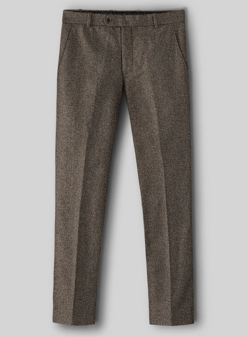 Dapper Brown Tweed Suit - Image 5