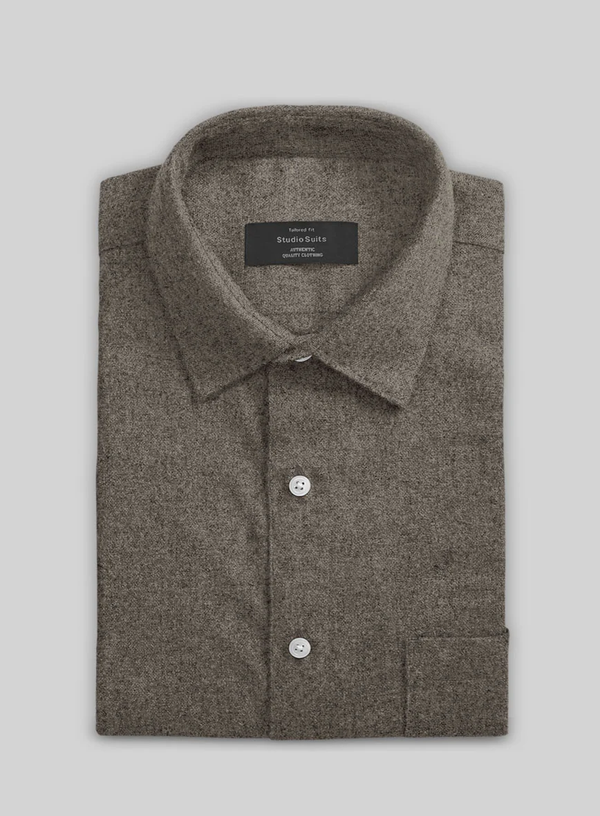 Dapper Brown Tweed Shirt