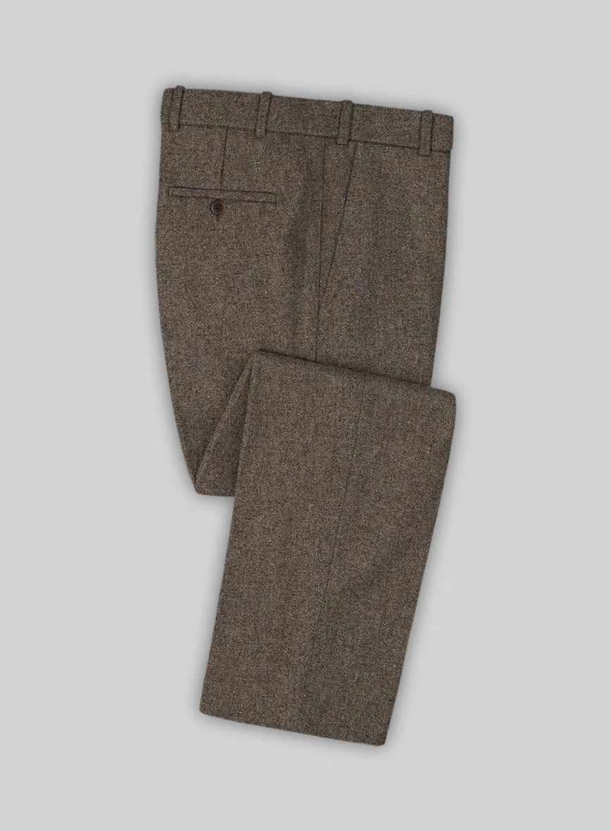 Dapper Brown Tweed Suit - Image 7