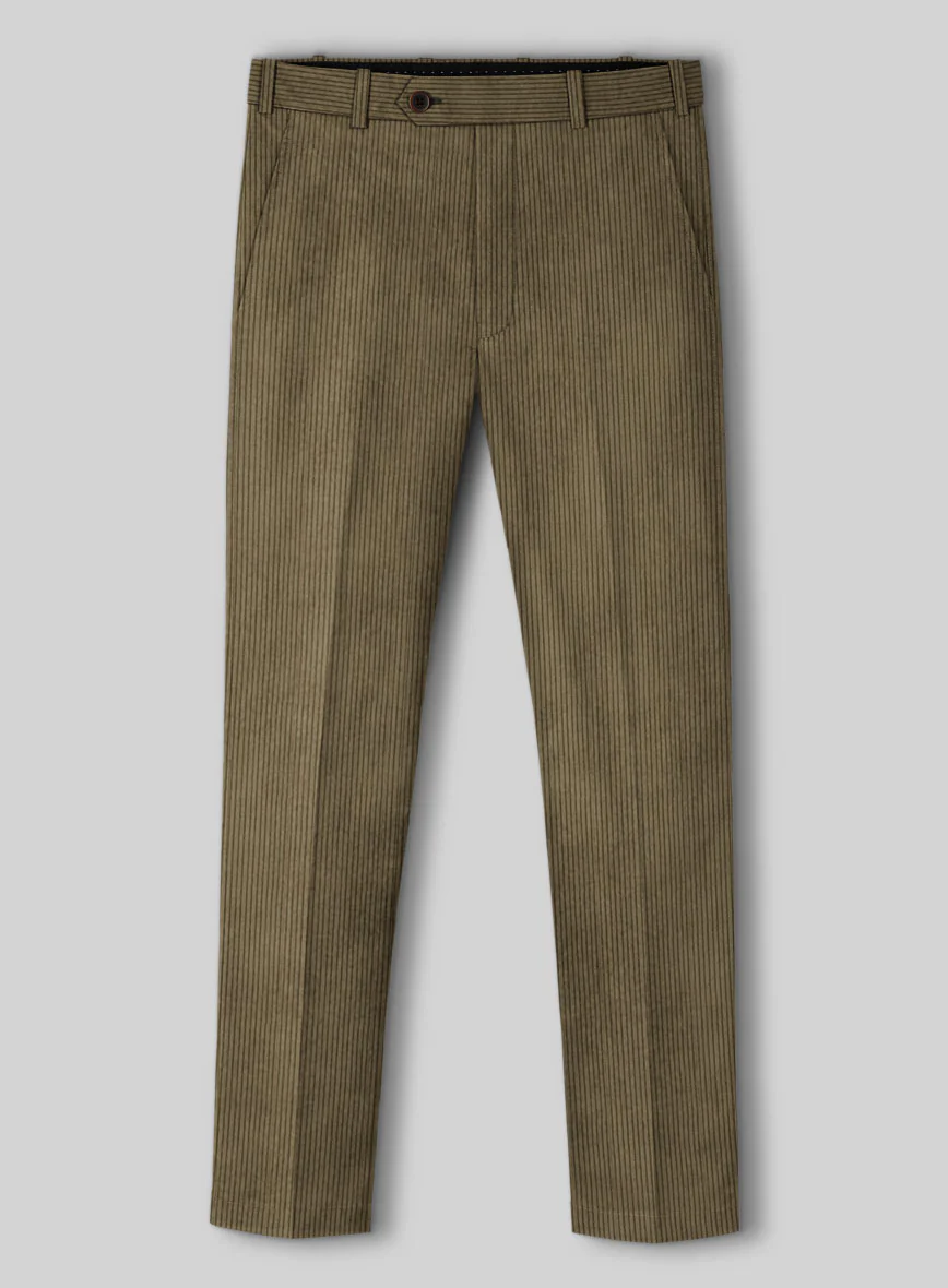 Dark Beige Corduroy Pants