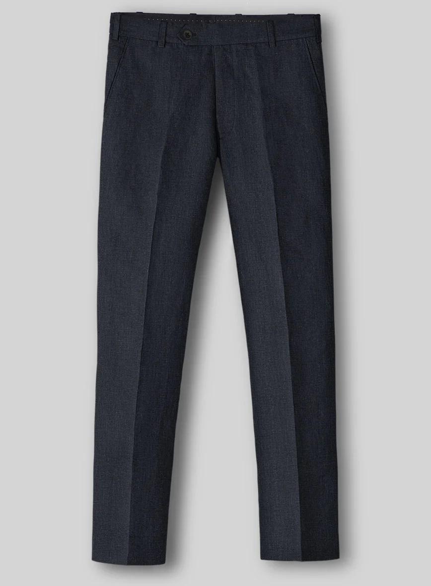 Dark Blue Linen Pants