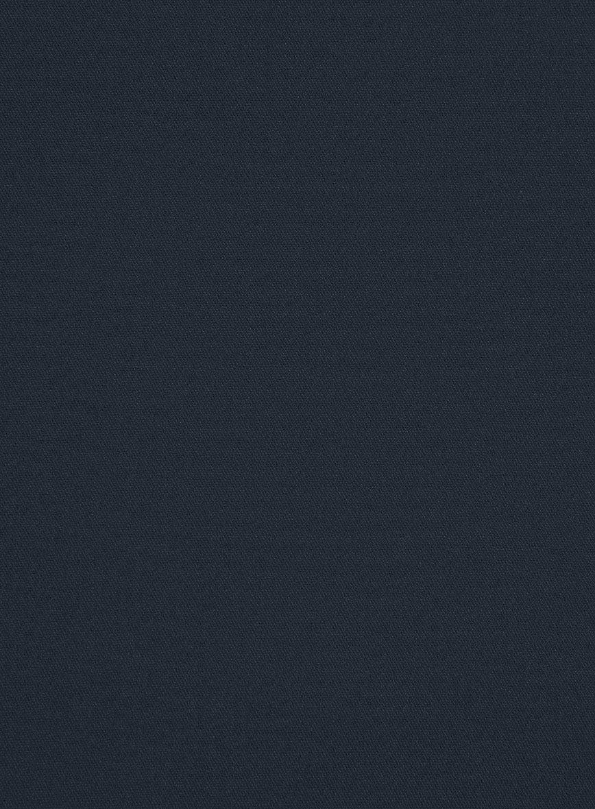Dark Blue Stretch Chino Shorts - Image 4