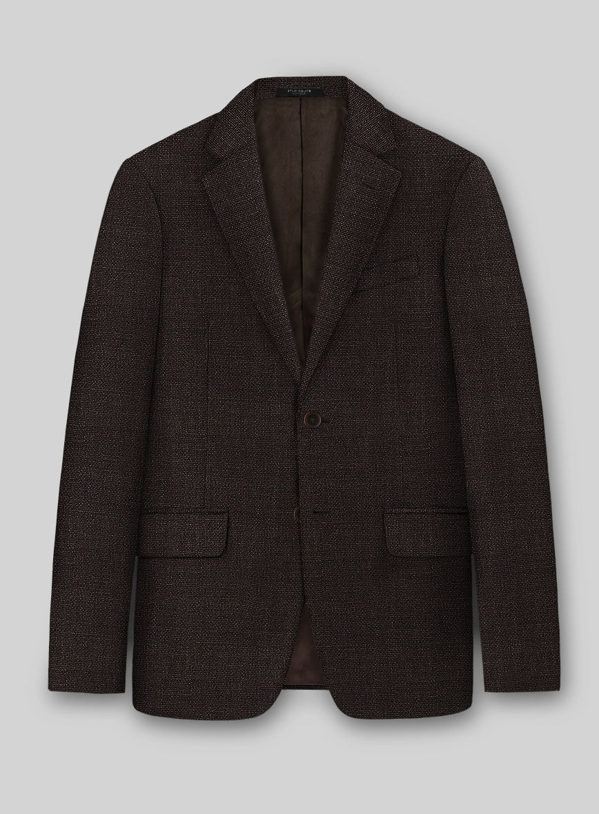 Dark Brown Hopsack Jacket