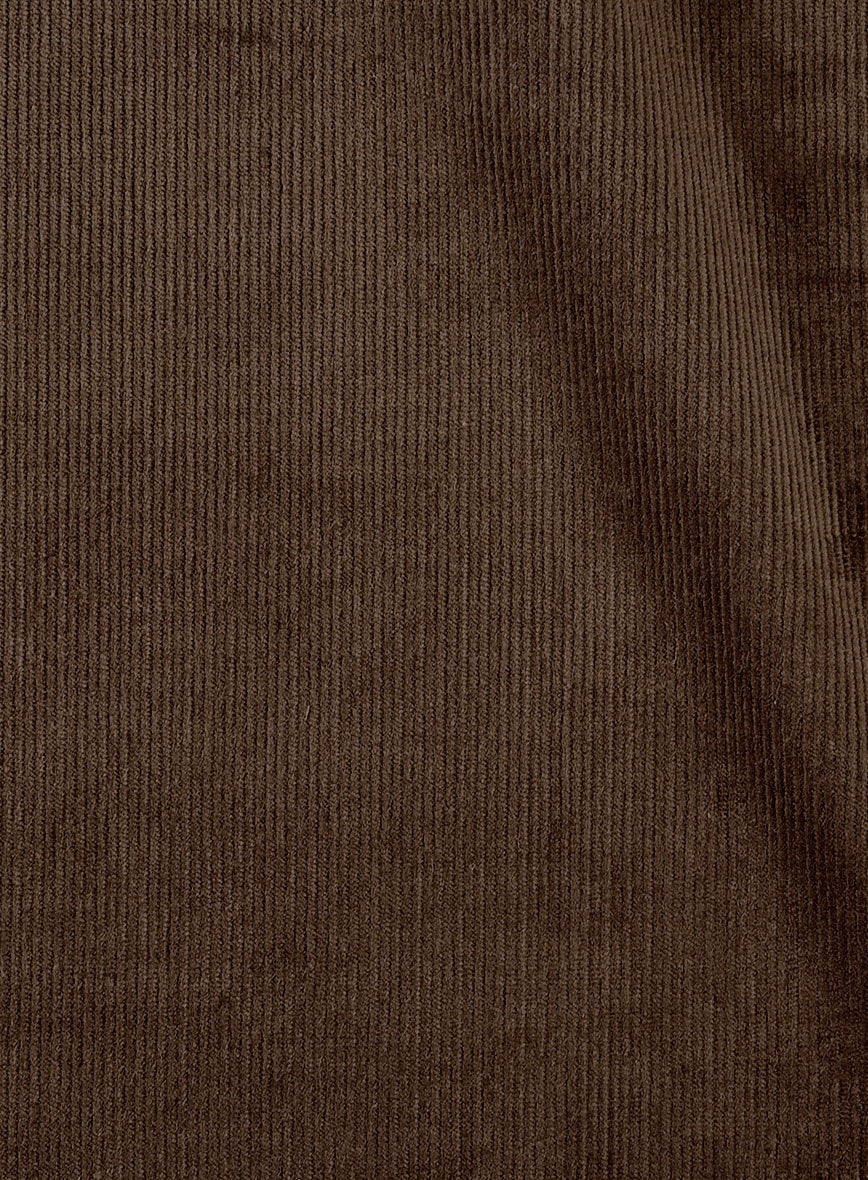 Dark Brown Stretch Pin Corduroy Suit - Image 7