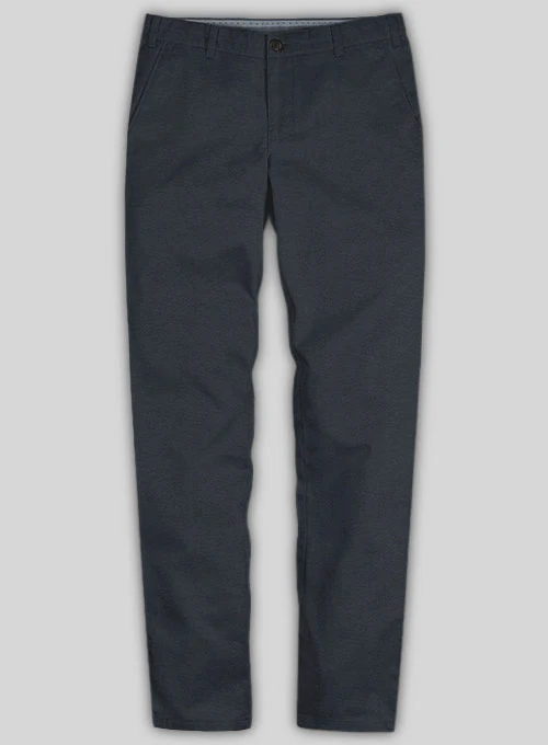 Washed Dark Navy Blue Chinos