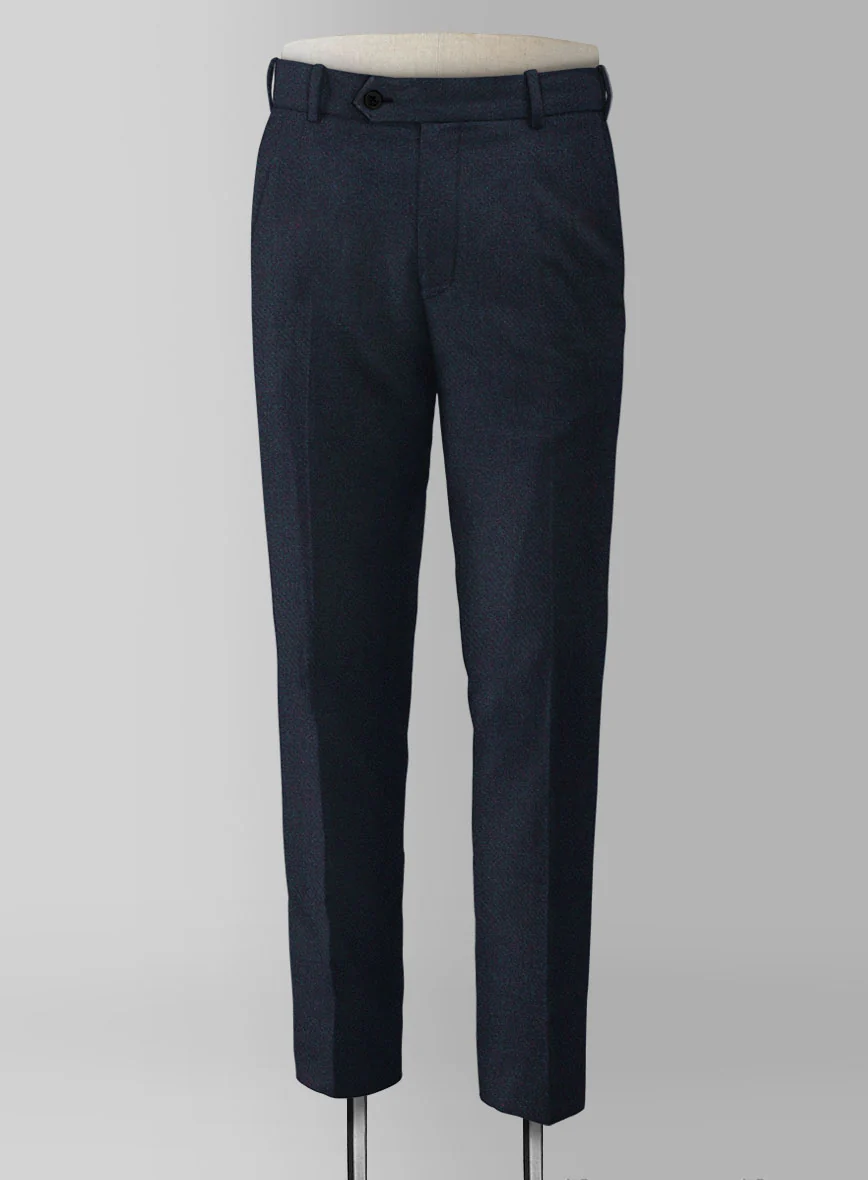 Dark Violet Heavy Tweed Pants - Image 2