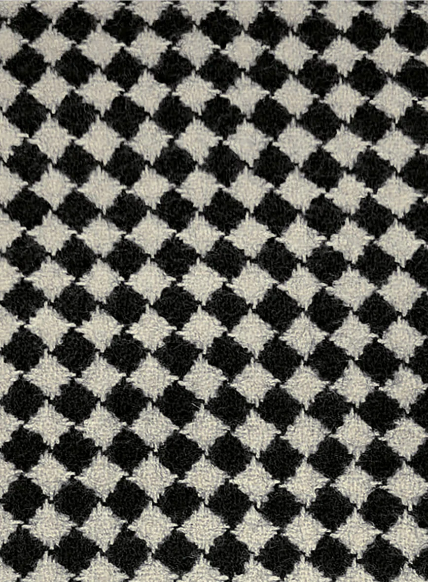 Diamond Noir Tweed Jacket - Image 3