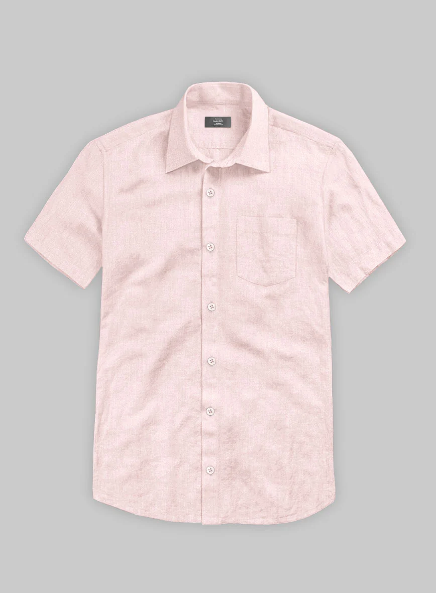 Dublin Baby Pink Linen Shirt