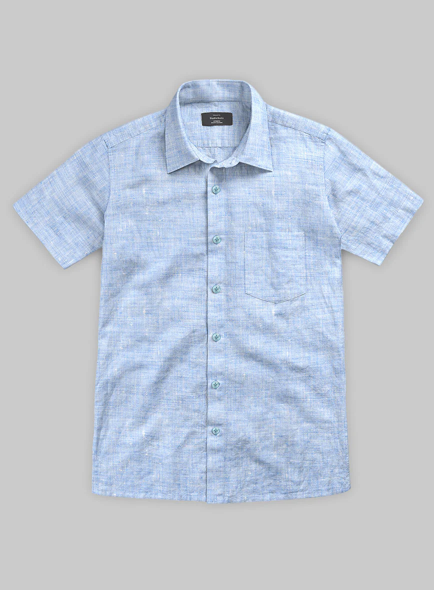 Dublin Blue Linen Shirt