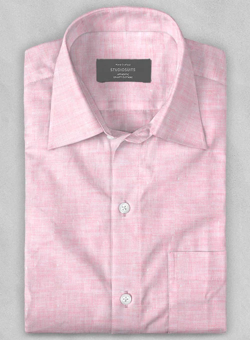 Dublin Pink Linen Shirt