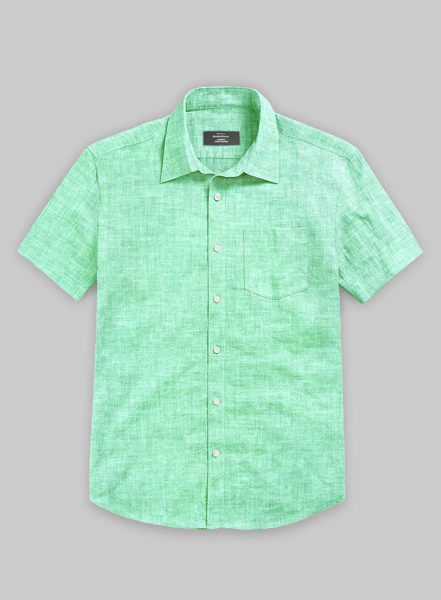 Dublin Shell Green Linen Shirt