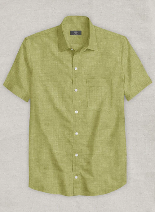 Dublin Spring Green Linen Shirt