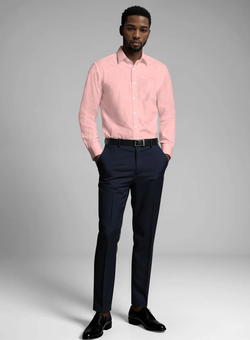 Dusky Pink Cotton Shirt - Image 2