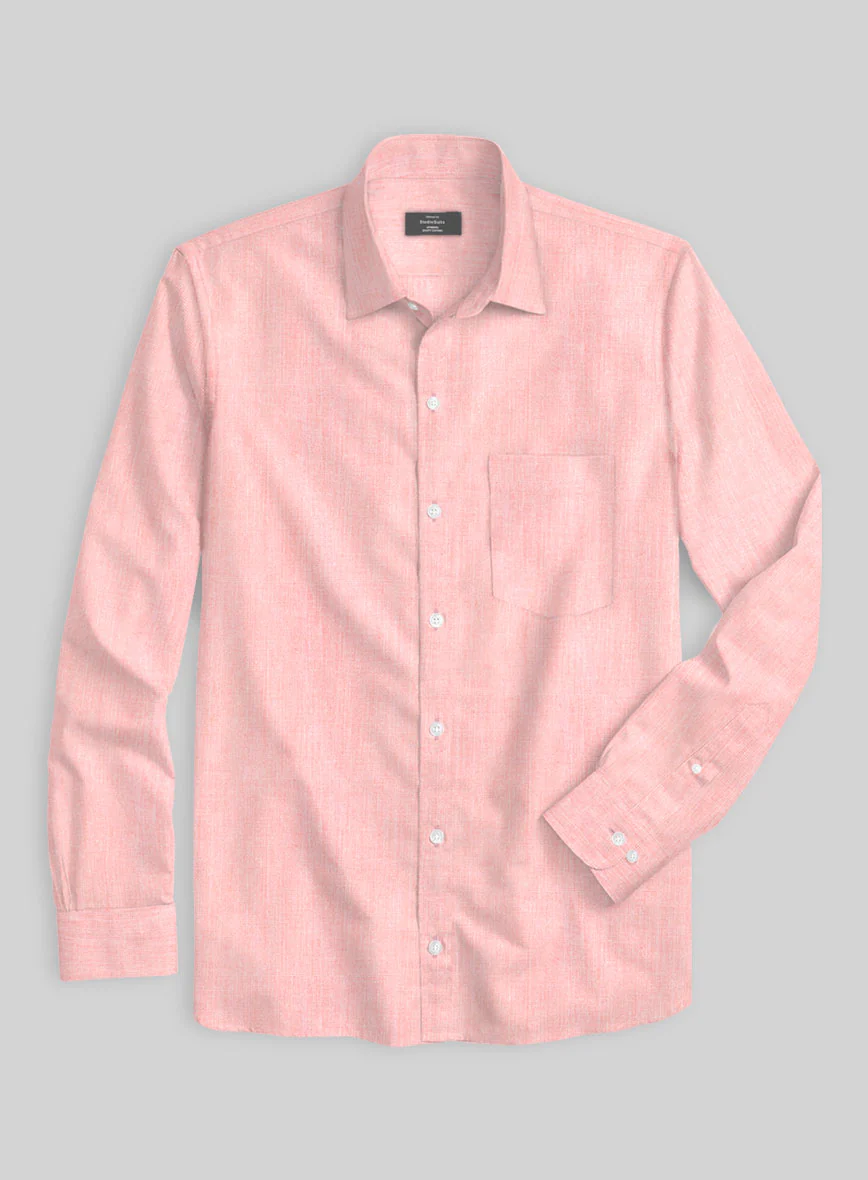Dusky Pink Cotton Shirt - Image 3