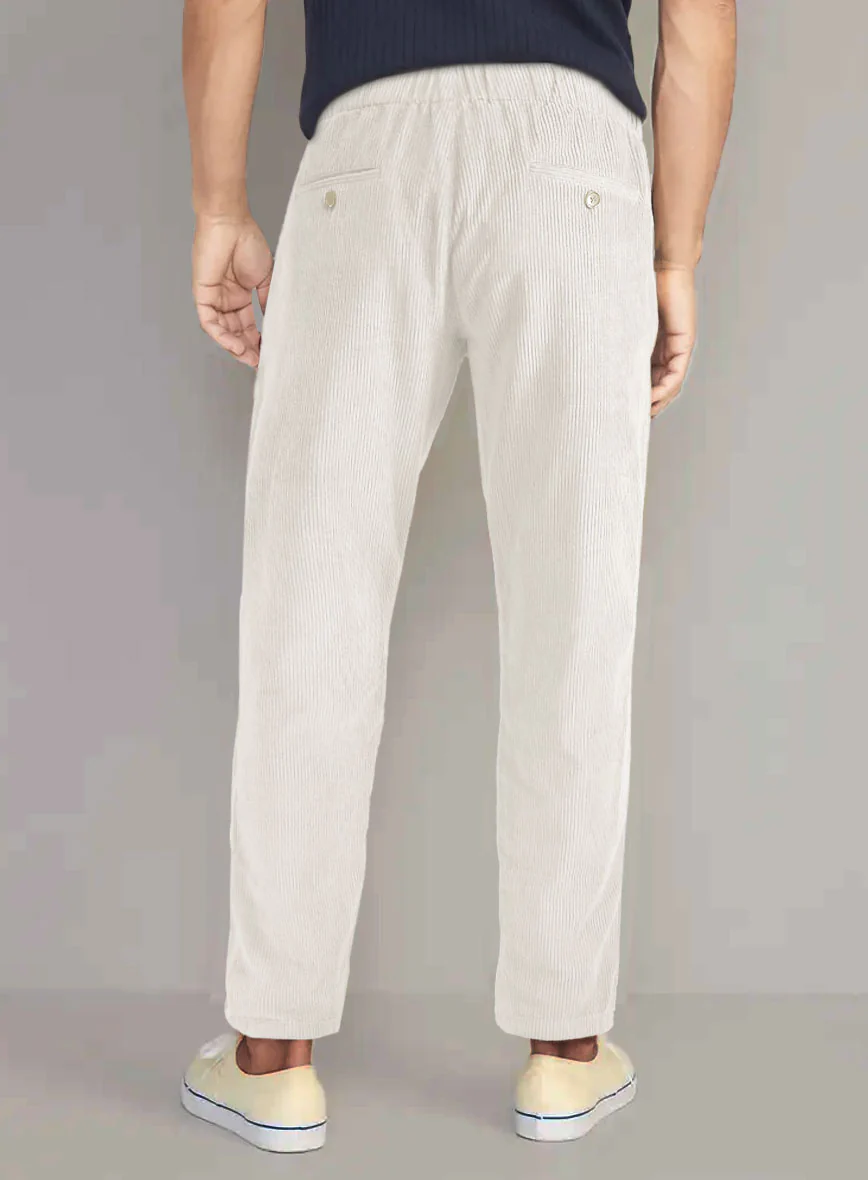 Easy Pants Ivory Corduroy - Image 3