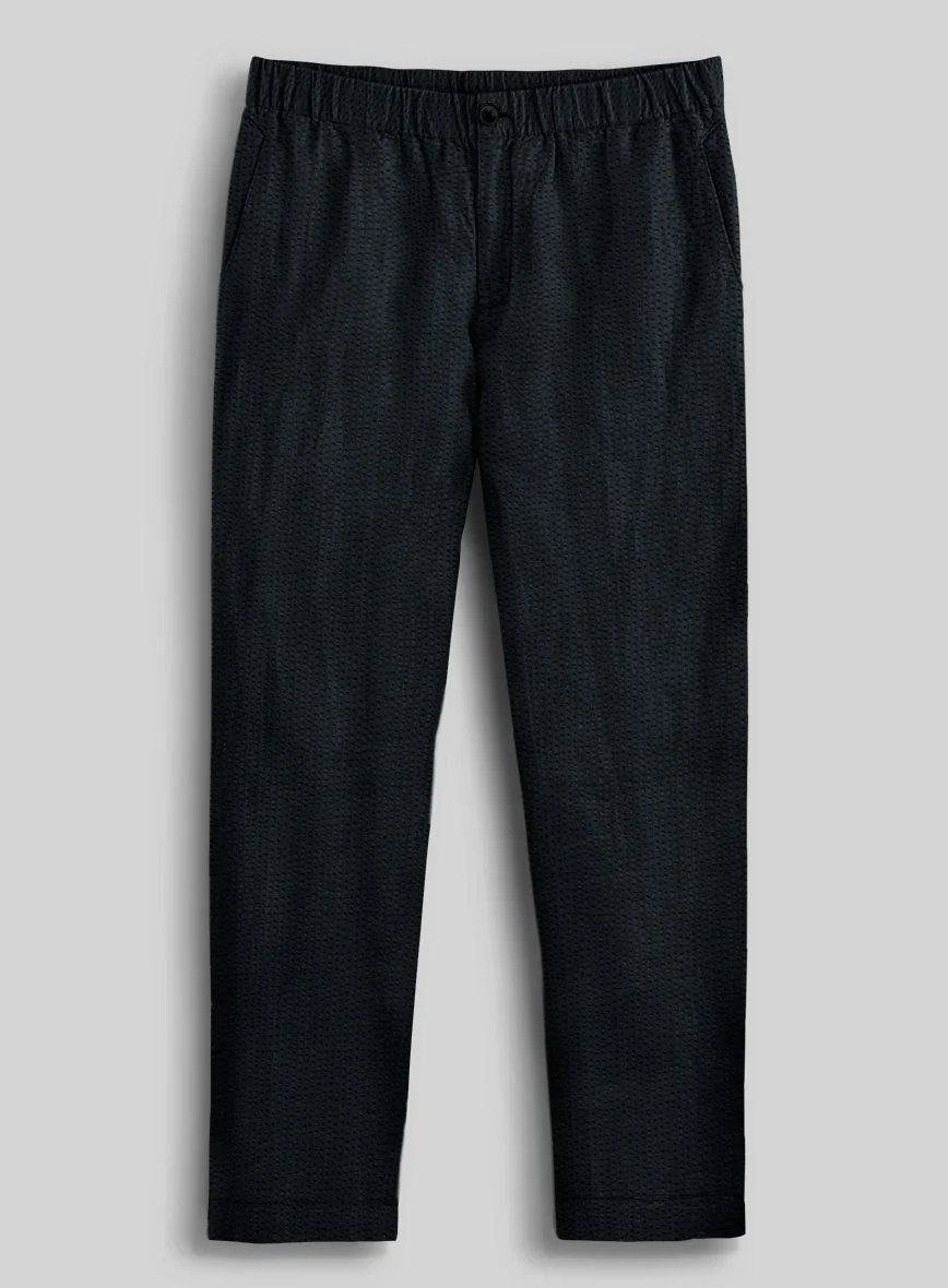 Easy Pants Navy Seersucker - Image 2