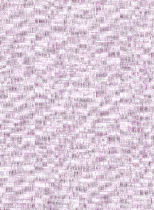 European Light Violet Linen Shirt - Image 3