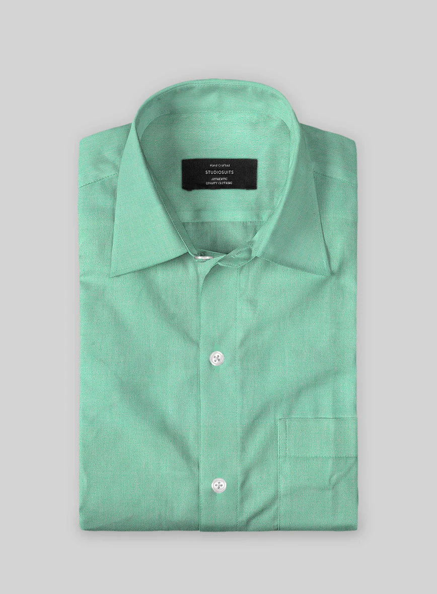 Fern Green Luxury Twill Shirt