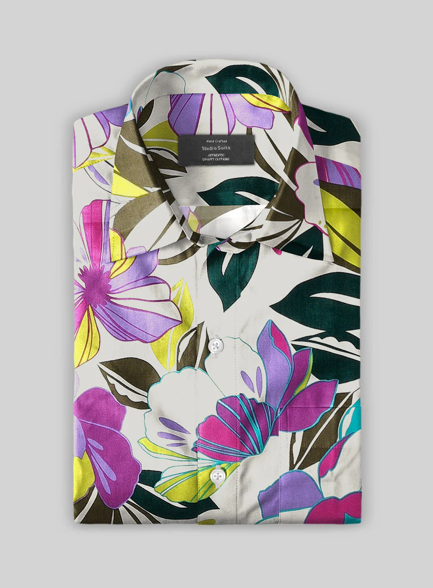 Floralush Cotton Lycra Shirt