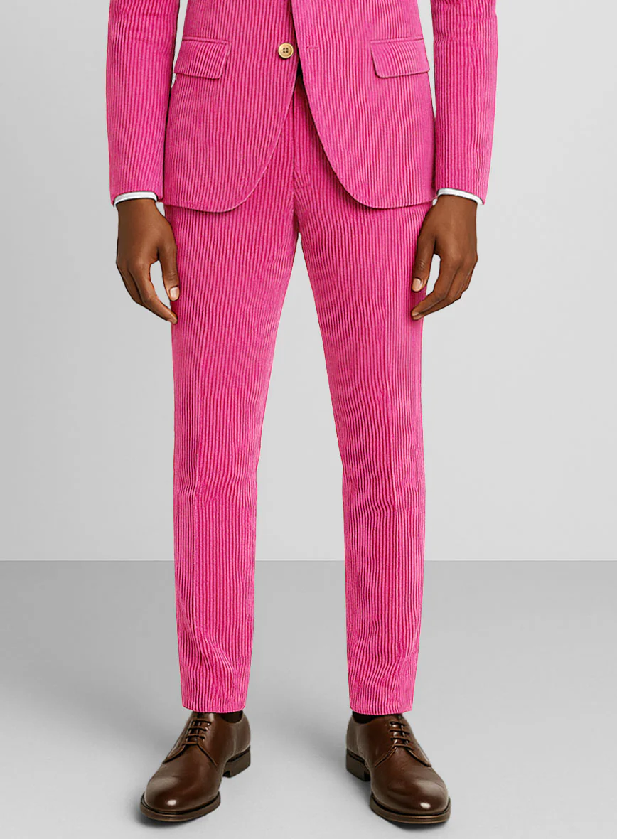 Fusica Pink Corduroy Pants - Image 2