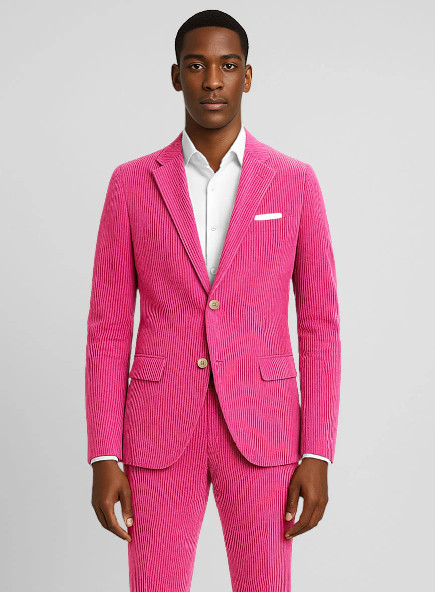Fusica Pink Corduroy Suit - Image 3