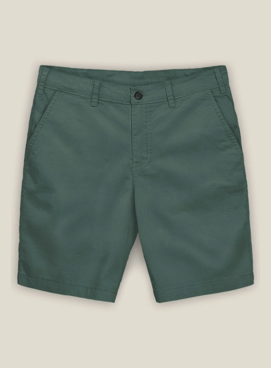 Gallo Green Stretch Chino Shorts