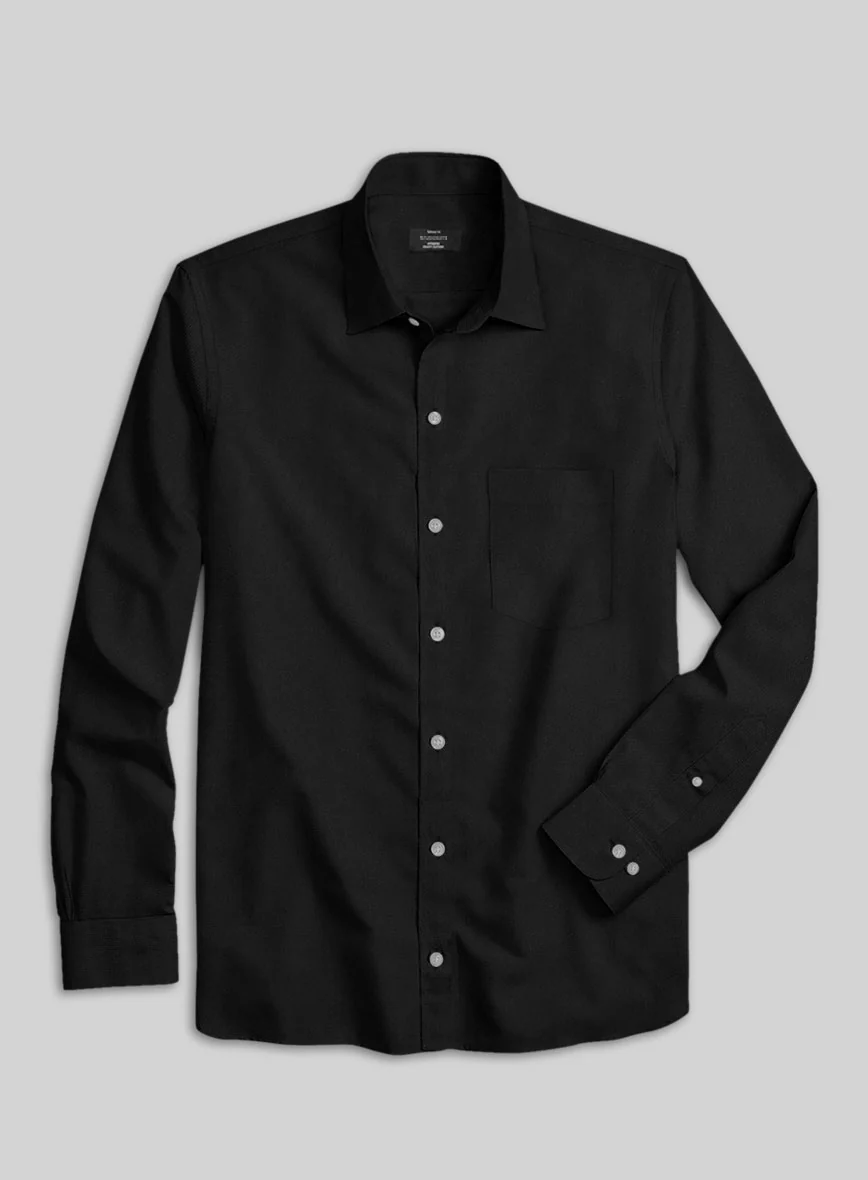 Giza Black Cotton Shirt - Image 3