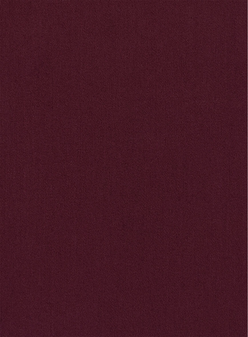 Giza Burgundy Cotton Shirt - Image 4