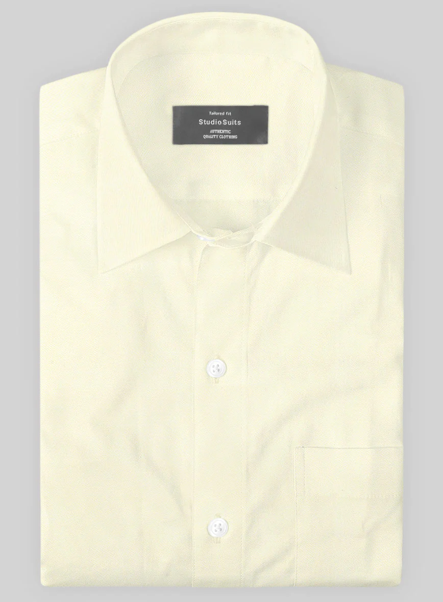 Giza Cream Cotton Shirt