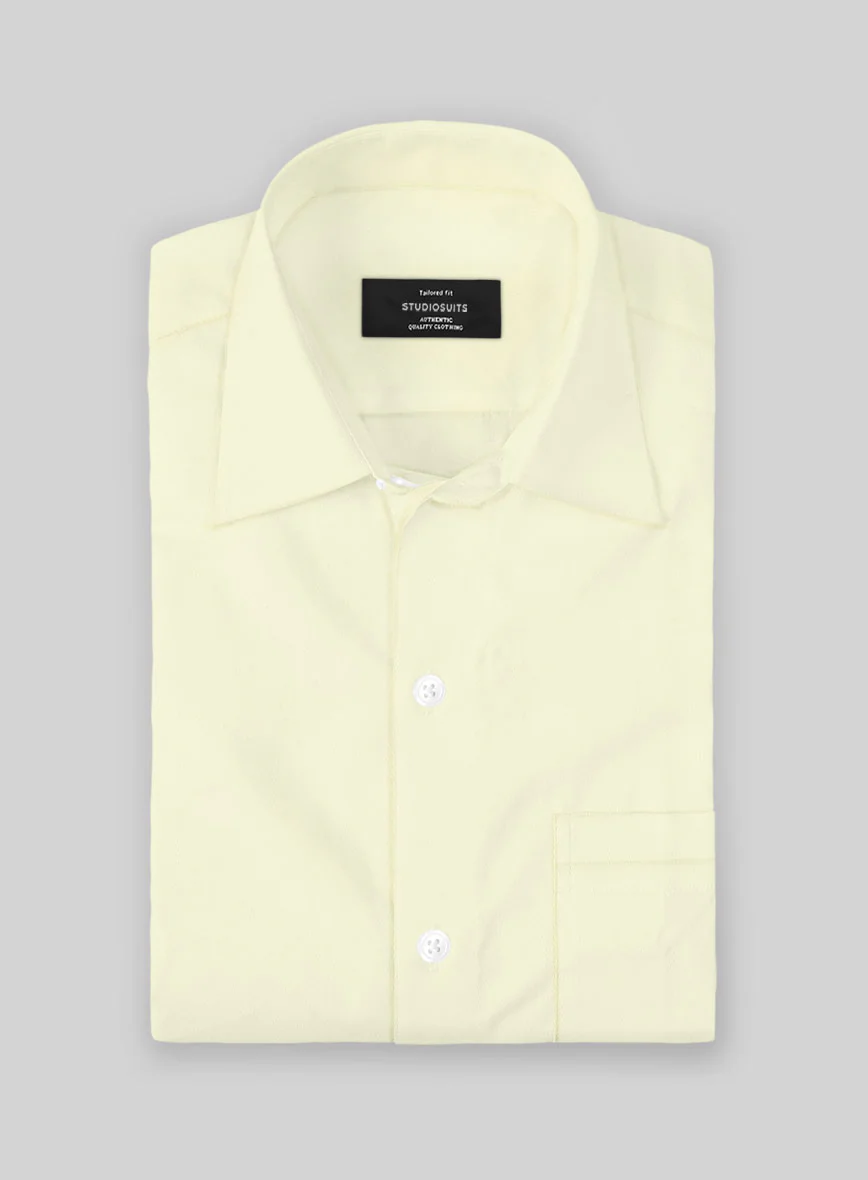 Giza Yellow Cotton Shirt