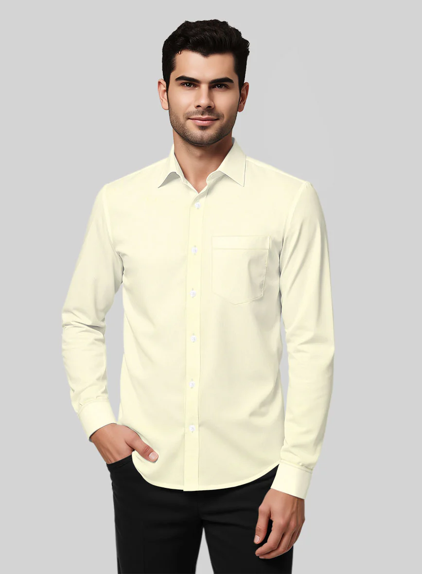 Giza Yellow Cotton Shirt - Image 2