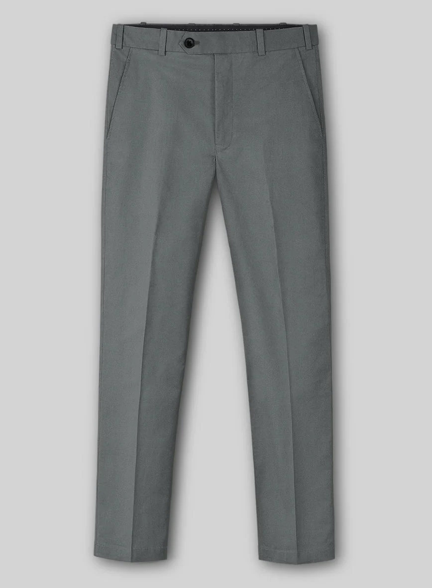 Gray Cotton Power Stretch Chino Suit - Image 5