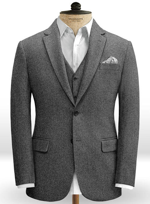 Gray Heavy Tweed Suit - Image 4