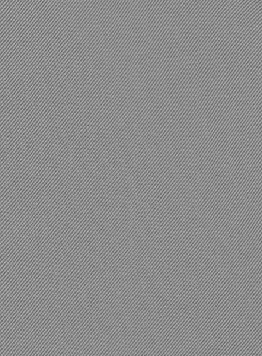 Gray Stretch Chino Double Breasted Jacket - Image 3