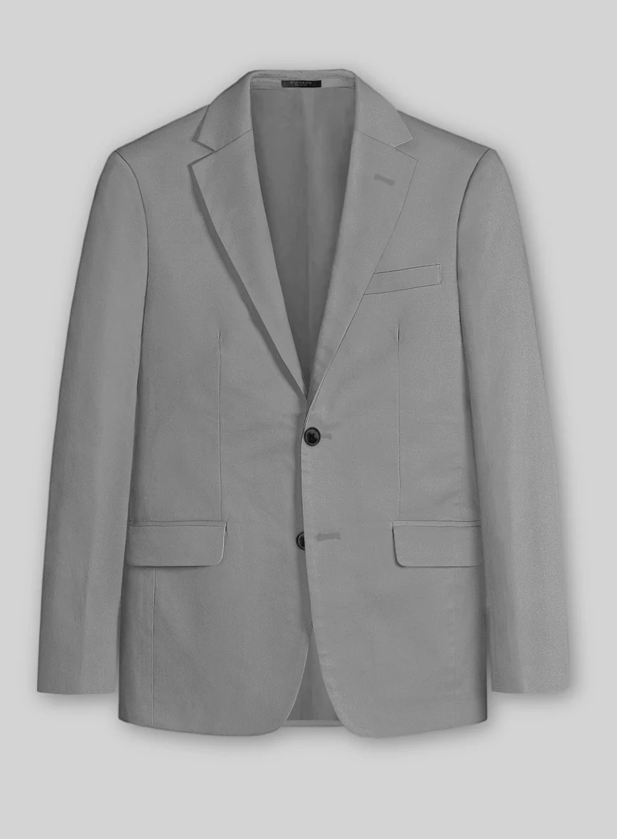 Gray Stretch Chino Jacket