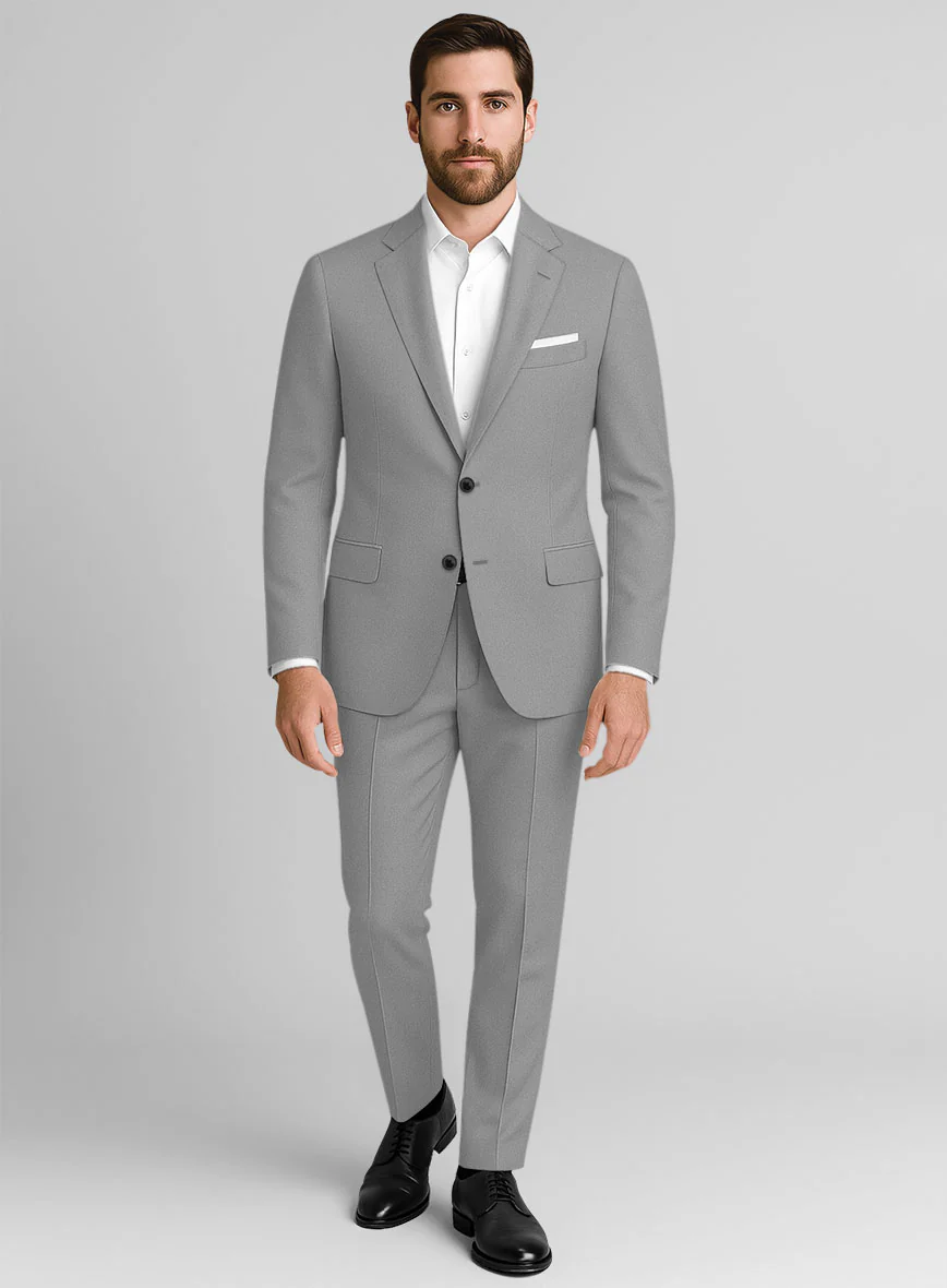 Gray Stretch Chino Suit