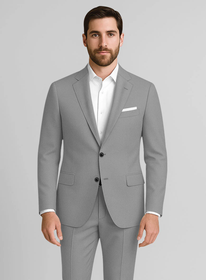 Gray Stretch Chino Suit - Image 3