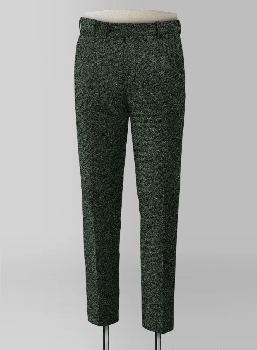 Green Heavy Tweed Pants - Image 4