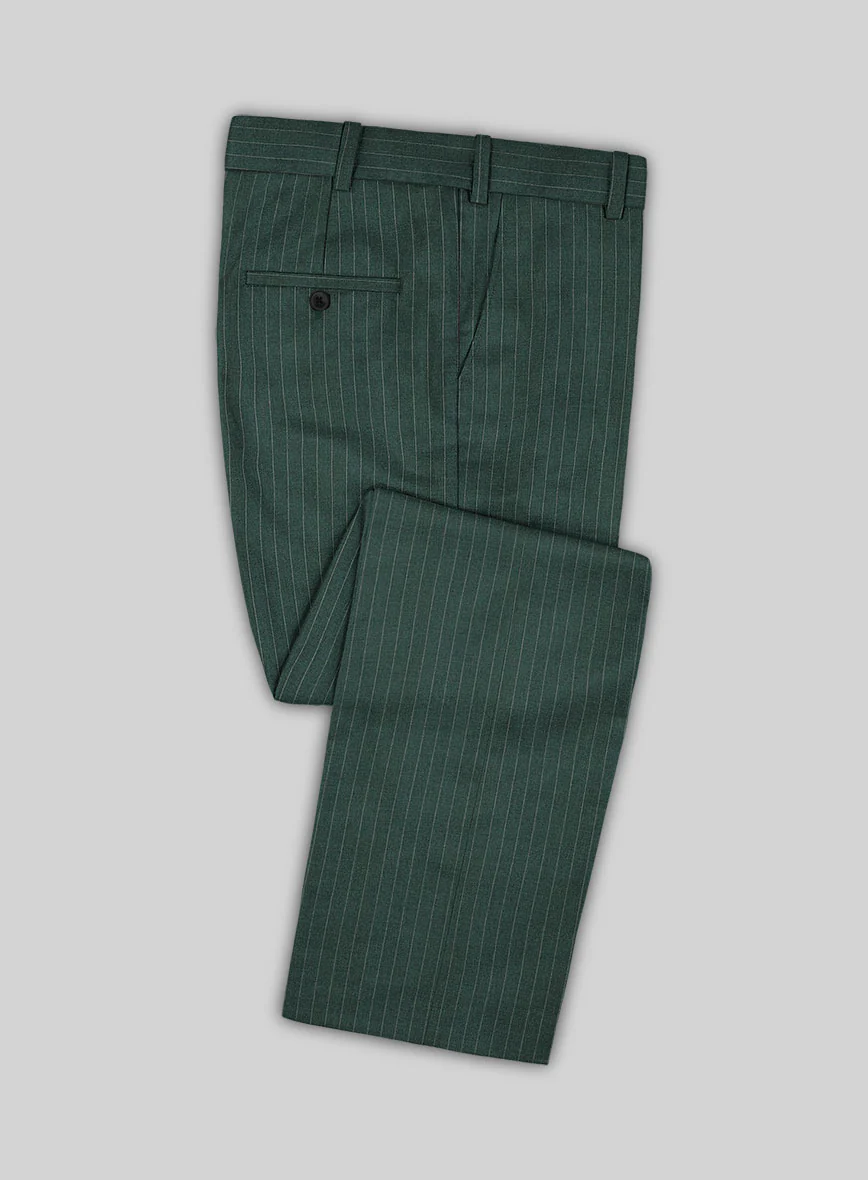 Green Pinstripe Pants