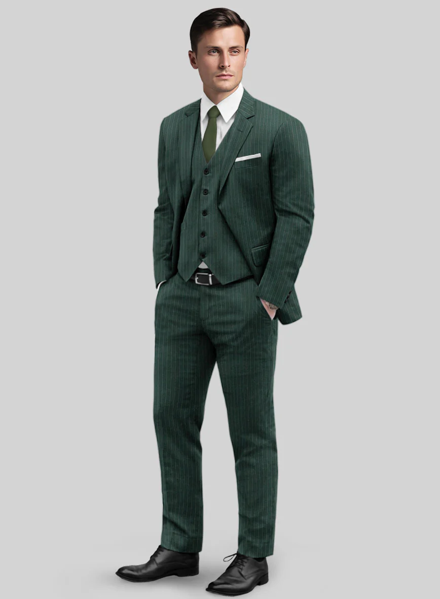 Green Pinstripe Suit