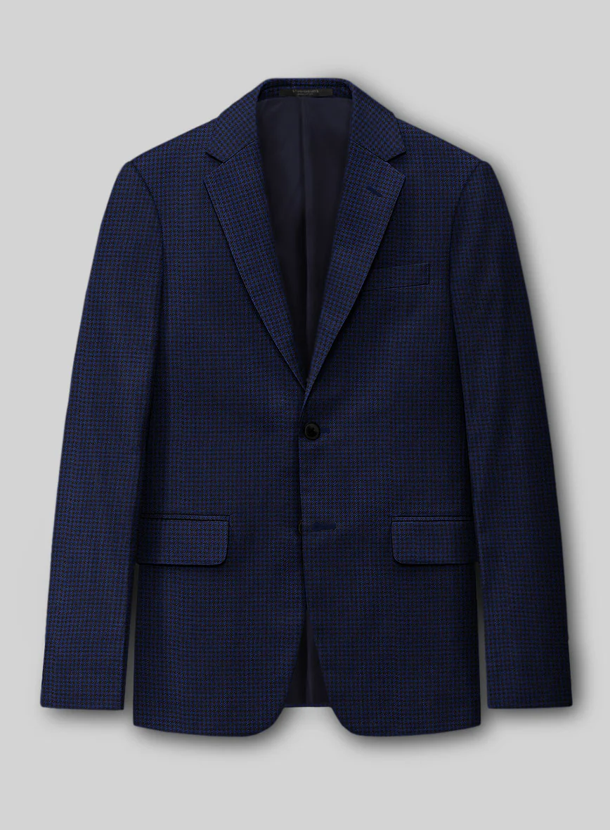 Guabello Blue Houndstooth Jacket