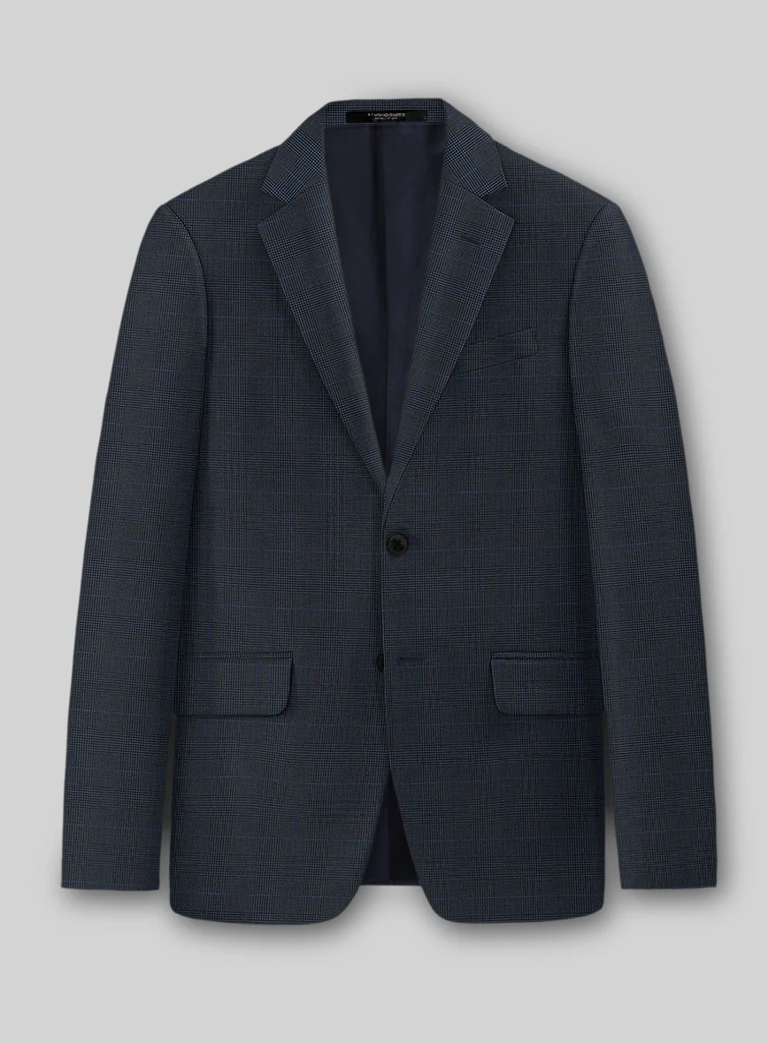Guabello Blue Prince Of Wales Jacket