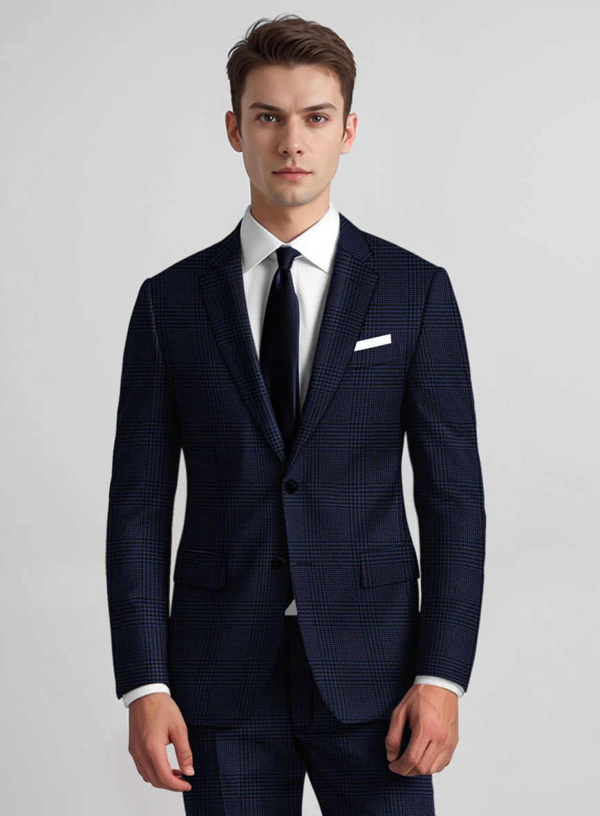 Guabello Blue Wool Jersey Suit - Image 2