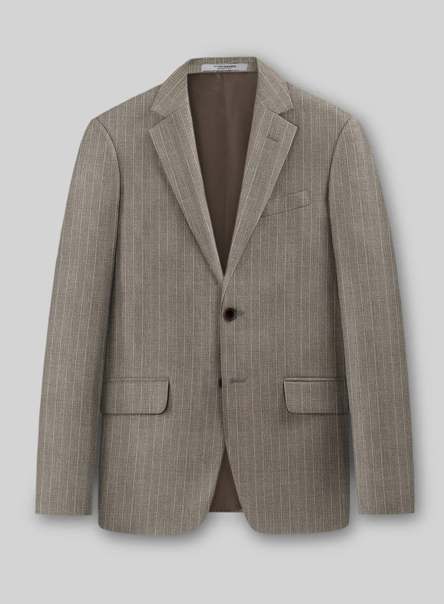 Guabello Brown Chalkstripe Jacket