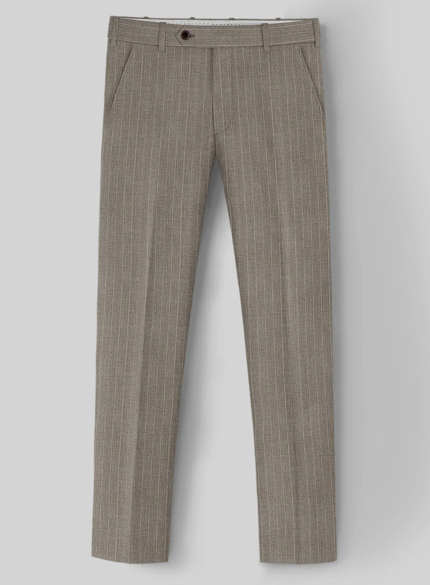 Guabello Brown Chalkstripe Suit - Image 4