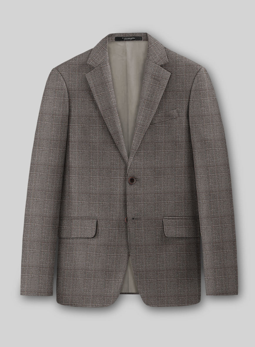 Guabello Brown Windowpane Jacket