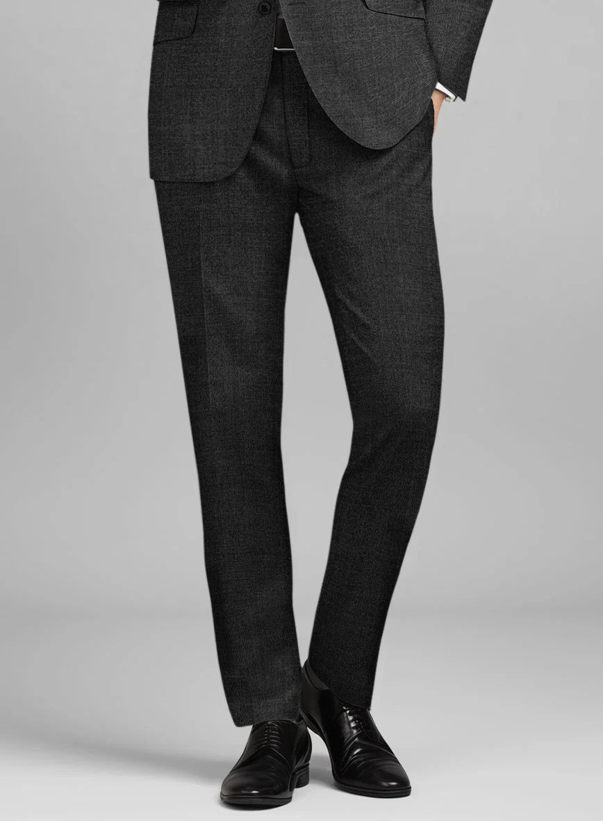 Guabello Charcoal Sharkskin Suit - Image 5
