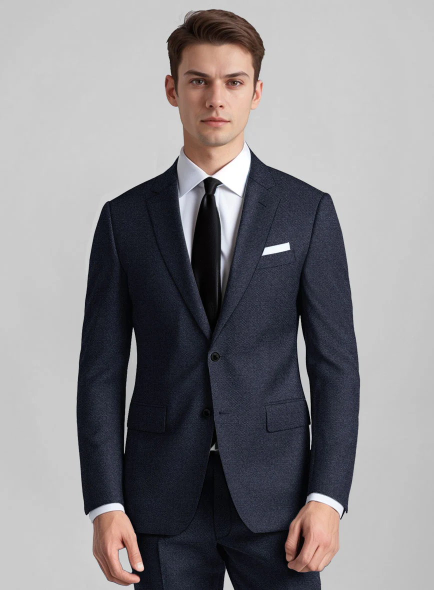 Guabello Dark Blue Hazy Suit - Image 3